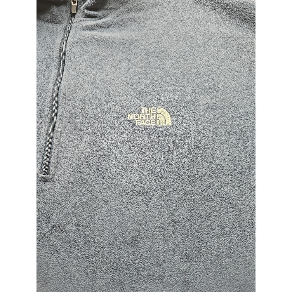 The North Face TKA 100 Fleece Pullover Sweater Men's L‎ Blue 1/4 Zip Lightweight - Picture 6 of 11